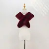 Versátil Chal de Zorro Sintético para Cheongsam Cuello de Piel Capa Otoño Invierno Bufanda para Escenario Banquete de Noche Vestido de Novia para Mujer
