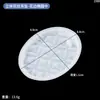 Molde de silicona para colgante de gota de cristal con patrón tridimensional, trébol de cuatro hojas, etiqueta hexagonal ovalada