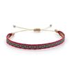 Pulsera de Estilo Bohemio con Patrón de Corte Español para Mujer, Joyería Hecha a Mano con Cintas Tejidas de Estilo Étnico Nepalí