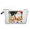 Bolsa de Cosméticos Navideña de Coche de Santa Claus Transfronteriza, Bolso de Mano Navideño Versátil, Bolsa de Almacenamiento Casual para Viajes