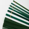 Não. 2, Não. 3, não. 4 Hastes de Flor Verdes Revestidas de Plástico Fio para Artesanato DIY para Arranjos de Flores Feitos à Mão e Hastes de Suporte para Plantas Verdes