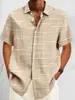 Camisa de manga corta a cuadros retro para comercio exterior transfronterizo, nueva camisa de estilo veraniego con caída sedosa, camisa de manga corta sin arrugas para hombre
