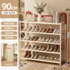 Zapatero plegable sin instalación para entrada de casa, zapatero simple multicapa para recibidor, dormitorio, apartamento de alquiler, zapatero de almacenamiento
