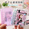 Álbum de Almacenamiento de Fotos Polaroid Estrella Láser Transparente para Carpeta A7 con Doble Hebilla de PVC Almacenamiento de Tarjetas Pequeñas