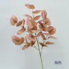 Hoja de manzano de flor artificial, hoja de eucalipto para decoración de mesa de comedor y sala de estar del hogar, hoja de manzano colorida de un solo tallo, flor decorativa de Navidad