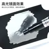 Pluma Marcadora Metalizada Oro Plata Cromo Pluma Espejo Pluma Metal Plata Pintura para Plástico Modelo Gundam Pluma de Pintura para Uñas