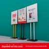 Billboard kt board display board poster display rack vertical floor-standing shopping shopping board placa de água