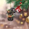 Nuevo Colgante de Gato Lindo de Dibujos Animados de Halloween Navidad Transfronterizo Decoración Colgante de Navidad Decoración Colgante para Coche