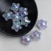 Ding Yi 21 Luna Fría Encuentro Pintura al Óleo Estrella de Cinco Puntas Resina Galvanizada Cuentas con Agujero Pulsera DIY Accesorios de Joyería
