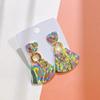 Pendientes de arcilla blanda Pinheng pendientes 2022 joyería de moda popular para mujer pendientes geométricos de arcilla polimérica hechos a mano