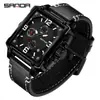 Reloj de Cuarzo para Hombre de Moda Popular Transmisión en Vivo Marca Sanda Casual y Versátil Tres Ojos Seis Agujas Luminoso Resistente al Agua Reloj para Hombre