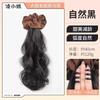 Peruca Trança Crianças Estilo Coreano Camada Preguiçosa Cabelo Artificial Natural Invisível e Sem Marcas Laço Baixo Estilo Clipe de Agarrar Laço de Cabelo Coque Rabo de Cavalo
