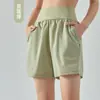 Shorts de Entrenamiento de Cintura Alta para Control de Abdomen para Mujer Verano Correr Fitness Cinco Puntos Sueltos Casual Secado Rápido Shorts de Yoga Tallas Grandes Chicas Gorditas