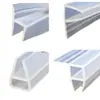 Tira de Vedação para Porta de Vidro Porta de Varanda e Janela Sem Moldura Tira de Vedação de Borda à Prova de Vento Fresta de Porta de Banheiro Tira de Retenção de Água em Forma de H Tira de Isolamento Acústico