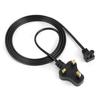 Cable de Alimentación Angulado Estándar Británico de Comercio Exterior, Cable de Alimentación Tipo Ocho, Cable de Alimentación con Enchufe Grande Estilo Británico, Cable Angulado Estándar Británico, Cola Tipo Ocho