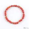 Moda europea y americana simple pulsera de ágata de cristal lujo ligero alto sentido pulsera tejida a mano con cuentas joyería mujeres al por mayor