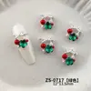 Guirlanda de Pérolas de Natal Laço Arte de Unha Ornamentos de Liga Atmosfera de Natal Diamante Colorido Decorações de Unha Usáveis Venda por Atacado
