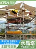 Qile Amusement KIRA Fabricante de Equipamentos de Diversão Não Motorizados Projeta Torre de Cristal de Escalada de Aventura de Ápice Alto Instalações de Diversão