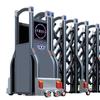 Fábrica de Puertas Telescópicas Eléctricas Control Remoto Puerta Corredera Automática Escuela Sitio de Construcción Puerta Eléctrica Aleación de Aluminio Placa de Sellado Puerta Telescópica