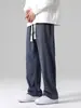 Calça masculina, nova coleção primavera/outono/inverno 2026, calça reta solta da moda estilo americano, calça casual confortável e versátil para homens