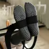Calcetines de Yoga con Cordones de Otoño Largos Pilates Antideslizantes Calcetines Especiales Espalda Abierta Algodón Puro Absorbentes del Sudor Transpirables para Mujer Dropshipping