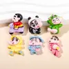 Dibujos Animados Brillo Cabeza Inclinada Shin-Chan Pegamento de Crema DIY Hecho a Mano Pasador Funda de Teléfono Llavero Pegatina Decorativa Materiales