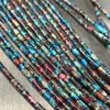 Opcional multicolor 4x13mm cilíndrico pedra semipreciosa tubo cilíndrico Jaspe Impressão