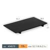 Vajilla de melamina A5 plato para olla caliente negro creativo plato para barbacoa barbacoa imitación porcelana plato rectangular para carne tazón comercial
