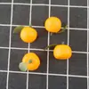 Modelo de fruta de plástico de simulación naranja naranja naranja mini hoja de naranja modelo de verdura de fruta falsa naranja venta al por mayor