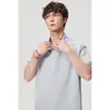 Camiseta de retazos estilo retro japonés Rumeng, imitación de dos piezas, cuello camisero, verano, holgada, casual, moda urbana, polo deportivo