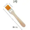 Set de Cepillos Pequeños de Nylon con Cerdas Amarillas Pinceles de Pintura Pinceles de Cerdas para Pintura al Óleo Madera Arte Pintura Uso Industrial Mayoreo