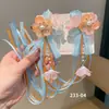 Accesorios para el Cabello Hanfu Estilo Antiguo Pasador de Borla Pasador de Borla Estilo Chino Accesorios Pasador para el Cabello Infantil Cinta de Flor