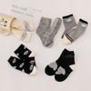 Calcetines de conejo de tela unisex para niños, algodón, Smiley, otoño e invierno, bebé, escuela primaria y secundaria, calcetines, fabricantes, lote en existencia