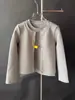 Novo Estilo Outono Feminino Gola Redonda Pulôver Design Coreano Falso Duas Peças Camisola Cardigan Camisa de Manga Curta Longa Top