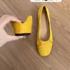 Zapatos de mujer estilo francés, novedad otoño 2026, zapatos planos casuales para aumentar la altura con lazo, zapatos de mujer slip-on de punta baja