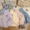 Jaqueta Quente de Veludo Australiano com Forro de Fleece para Outono e Inverno Infantil Nova Engrossada Estilo Bebê Cardigan Top para Meninas Primavera e Outono