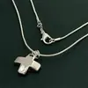 Joyería Transfronteriza Chapada en Cobre con Plata 925 40-75cm Colgante de Cruz Corta Collar Hueso de Serpiente Temu Xiyin Tk Venta Caliente