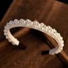 Mai Lang Moda Novia Perlas Artificiales con Cuentas Banda para el Cabello Tocado Boda Japonesa y Coreana Boda Hilo Vestido Accesorios para el Cabello
