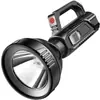 Linterna portátil de alto brillo transfronteriza USB recargable para exteriores LED ultrabrillante de largo alcance luz portátil multifuncional