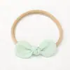 Set de Diademas para Bebé con Lazo de Algodón y Lino, Sin Costuras y Elástico, No Aprieta la Cabeza, Diadema para Bebé Recién Nacido que Protege la Fontanela