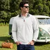Sudadera casual con cuello alto de jacquard texturizado para hombre, estilo americano de comercio exterior, para primavera y otoño, con bolsillo con cremallera