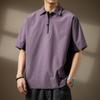 Camisa Polo de Verão Americana Clássica Simples para Esportes ao Ar Livre Secagem Rápida Respirável Roupas de Treinamento Masculinas Camiseta Tendência de Manga Curta para Homens