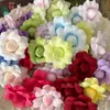 Beso de Hada Nuevo Producto Flores Artificiales Rosas de Pétalos Plegables de 3 Cabezas Decoración de Boda de Alta Gama Material Floral Especial para Arreglos de Piso y Arcos