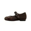 Zapatos Mary Jane de Piel Sintética para Mujer Gu Yun con Tacón Oculto, Nueva Colección Otoño/Invierno 2026, Zapatos Planos de Ballet de Piel Sintética