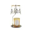 Set de Velas Navideñas con Aroma a Oro y Disco Delgado en Stock del Fabricante con Candelabro de Linterna Giratoria, Regalo Festivo para el Hogar