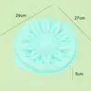 Forma para bolo de girassol com duas orelhas para assar em casa DIY desmoldagem fácil resistente a altas temperaturas silicone de grau alimentício molde para bolo