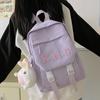 Mochila Escolar Estilo Coreano Estilo Fresco Chegada Nova 2024 Estudante do Ensino Médio Mochila Pequena Fofa Mochila Leve para Viagem