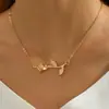 Collar de Flor de Tulipán Transfronterizo para Mujer en Verano, Collar Versátil de Acero de Titanio que No se Desvanece, Accesorios de Diseño de Nicho de Alta Gama