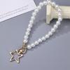 Hebilla de Llavero de Perlas DIY Cadena Corta Pequeña Hecha a Mano con Cuentas Moda Simple Temperamento Pequeño Regalo Accesorios Versátil