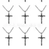 Moda Europea y Americana Cadena para clavícula collar con colgante hombres y mujeres personalidad temperamento colgante de cruz decoración DIY Cruz